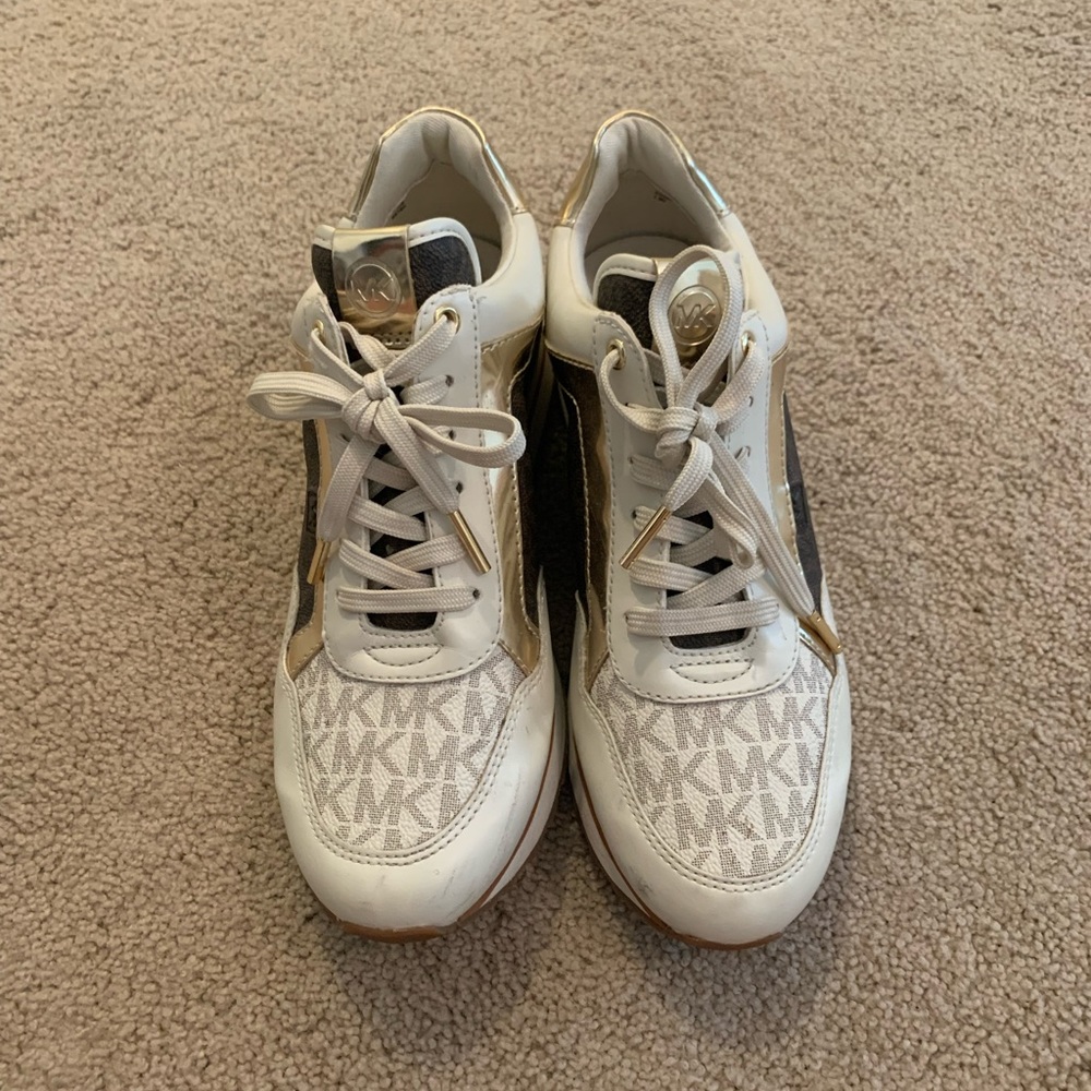Michael Kors Gold Accent Sneakers